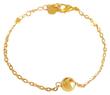 Pharma Bijoux Hypoallergenic Gold-Plated Sphere Bracelet 16/19 cm