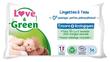 Love &amp; Green Water Wipes 56 Wipes