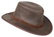Шляпа кожаная BARMAH HATS, цвет коричневый, размер XL