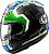 Arai RX-7V Evo JR 65, integral helmet Color: Black/White/Green/Blue Size: XS