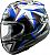 Arai RX-7V Evo MVK Stars, integral helmet Color: Black/White/Blue/Gold Size: XS