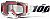 100 Percent Armega Lightsaber S22, goggles mirrored White/Black/Red Clear