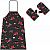 Booster Race, BBQ apron/mittens Grey/Red/White/Black