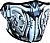 Zan Headgear Biomechanical, half mask Color: Black/Grey/Blue Size: One Size