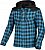 Macna Inland Checkered, textile jacket/shirt Color: Blue/Black Size: S