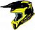 Just1 J18 Pulsar Rockstar, cross helmet Mips Color: Matt Black/Neon-Yellow/Red Size: XS