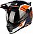 Klim Krios Pro Rally integral helmet, 2nd choice item Color: Dark Blue/Black/White/Orange Size: L