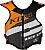 Klim Race Spec Tek Vest S21, protector vest Color: Orange/Black/Grey/Light Grey Size: S
