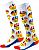 ONeal Pro MX Emoji Racer S20, socks long kids Color: White/Yellow/Red Size: One Size